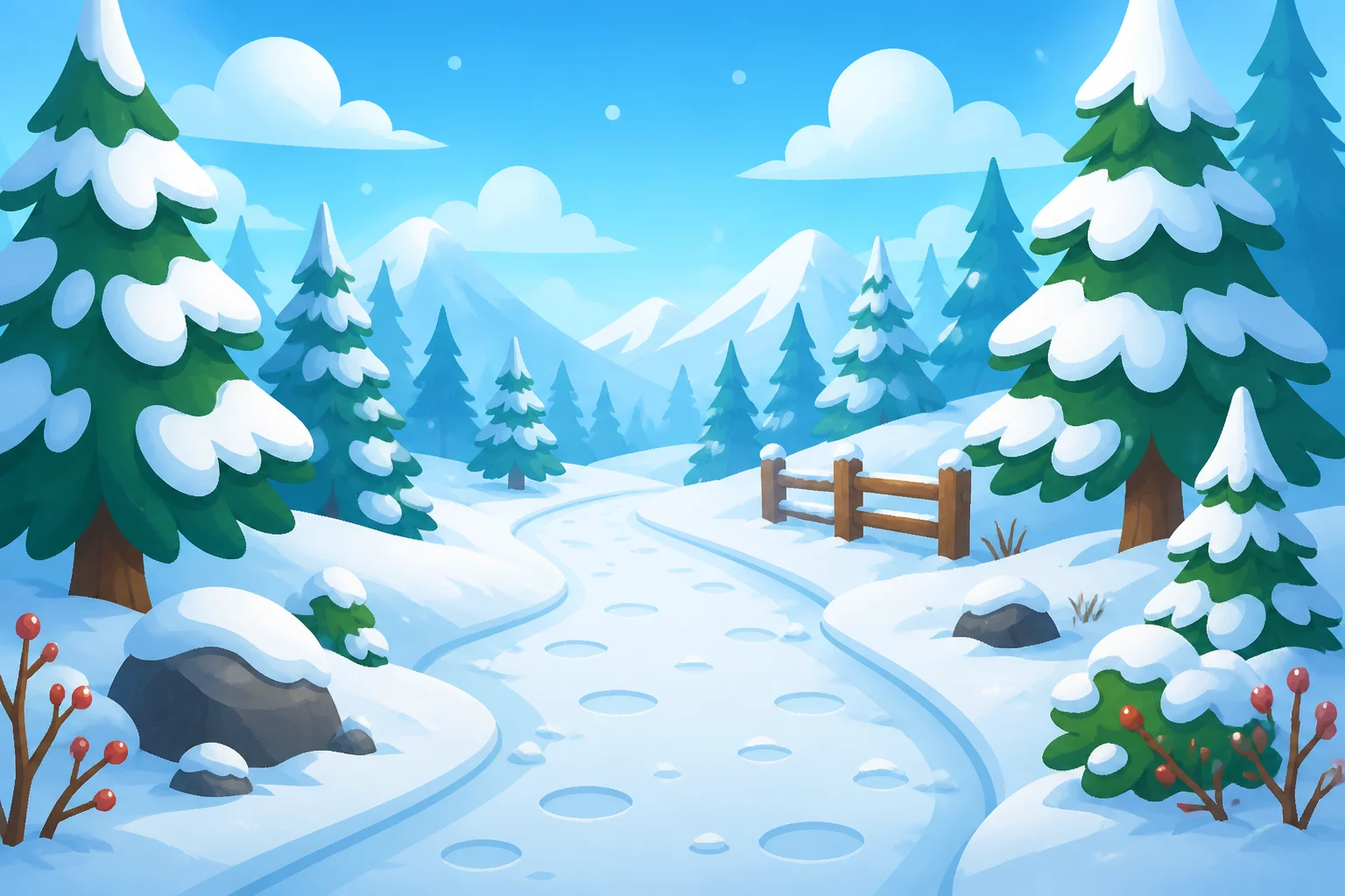 Erste Schritte im Schnee