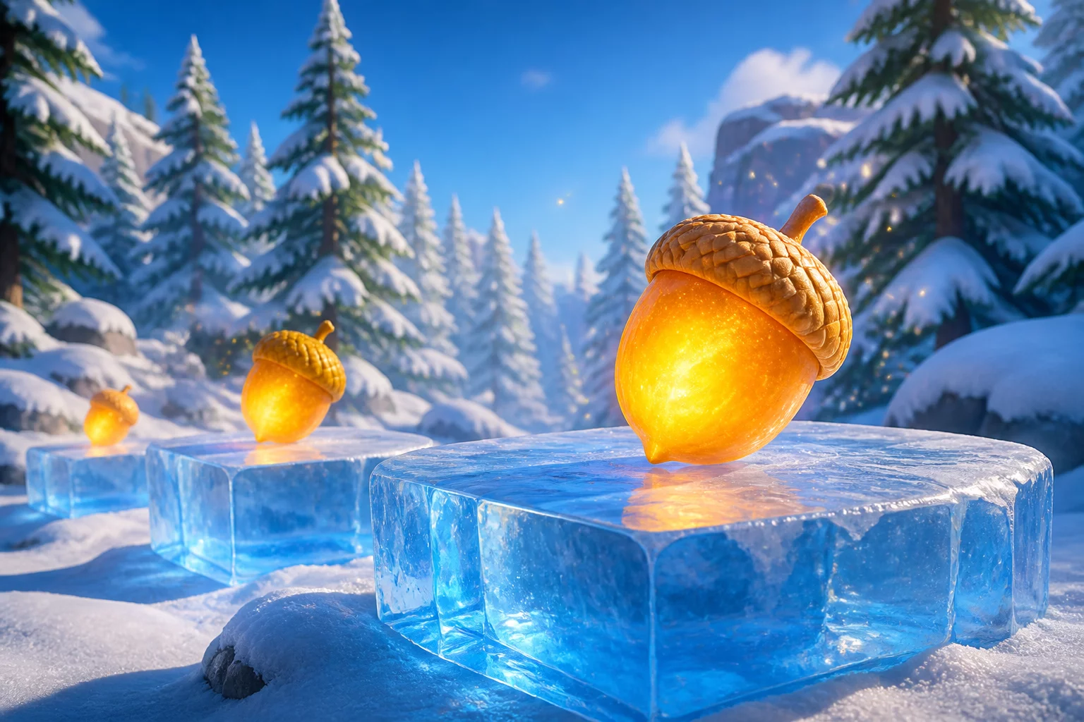 Konzeptzeichnung der Winterwelt